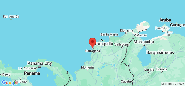 Landkaart Cartagena