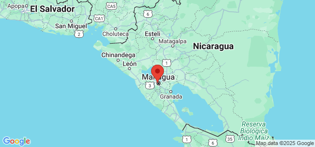 Landkaart Managua