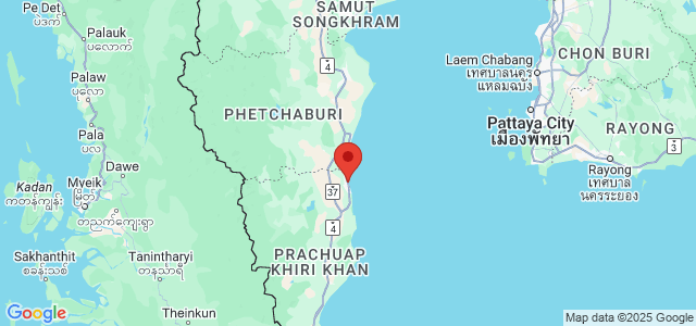 Landkaart Hua Hin