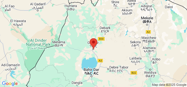 Landkaart Gondar