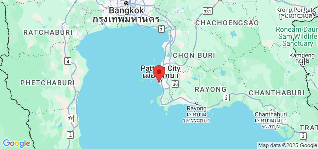 Landkaart Jomtien