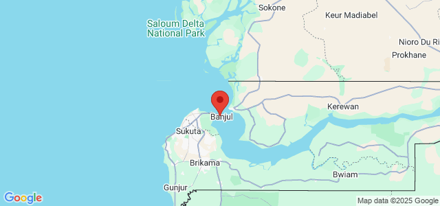 Landkaart Banjul