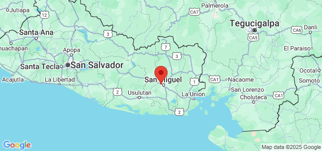 Landkaart San Salvador