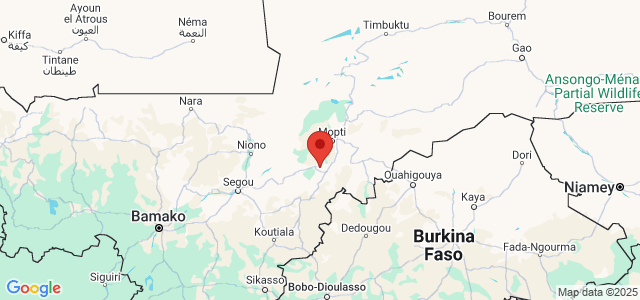 Landkaart Djenné