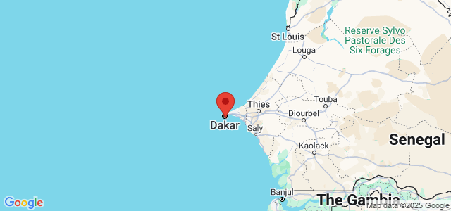 Landkaart Dakar