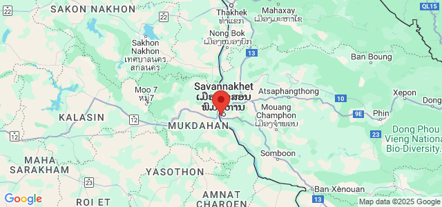 Landkaart Savannakhet