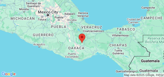 Landkaart Oaxaca