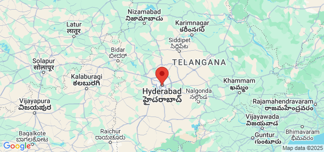 Landkaart Hyderabad