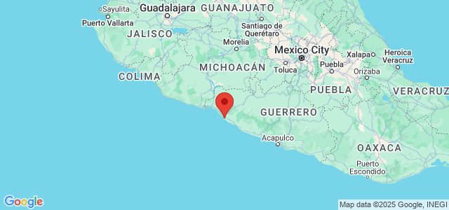 Landkaart Zihuatanejo