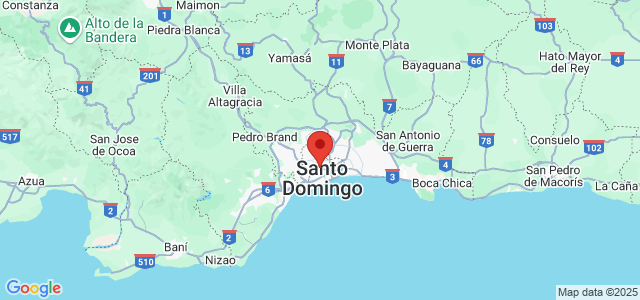 Landkaart Santo Domingo