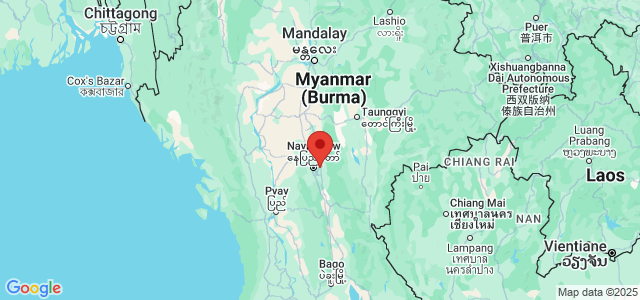 Landkaart Naypyidaw