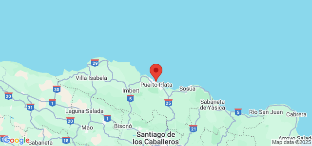 Landkaart Puerto Plata