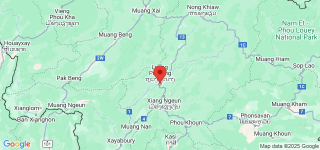 Landkaart Luang Prabang