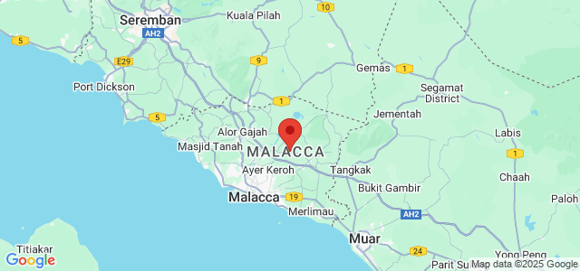 Landkaart Melaka
