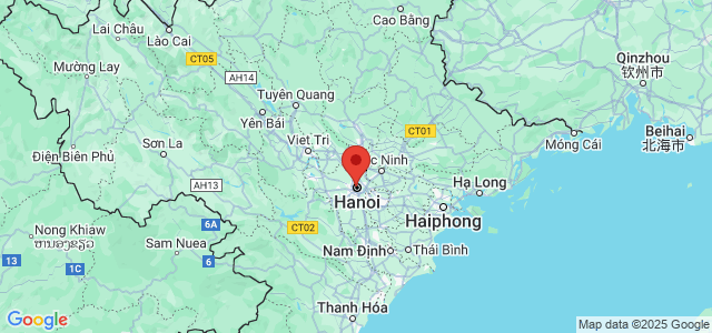Landkaart Hanoi