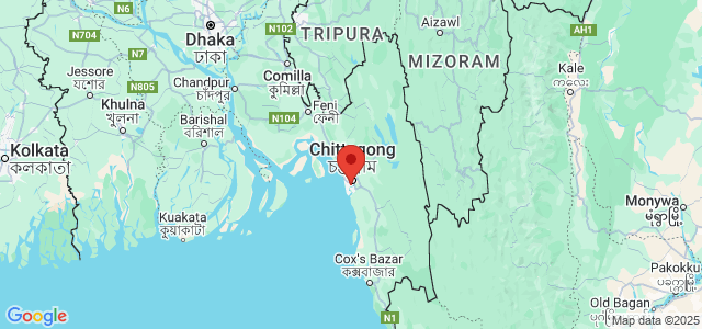Landkaart Chittagong
