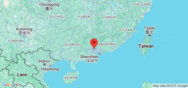 Landkaart Guangzhou