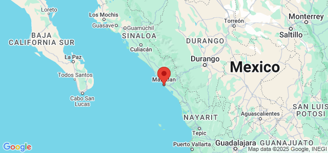 Landkaart Mazatlán