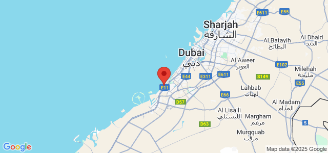 Landkaart Dubai