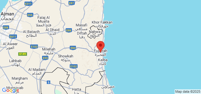 Landkaart Fujairah
