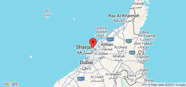 Landkaart Sharjah