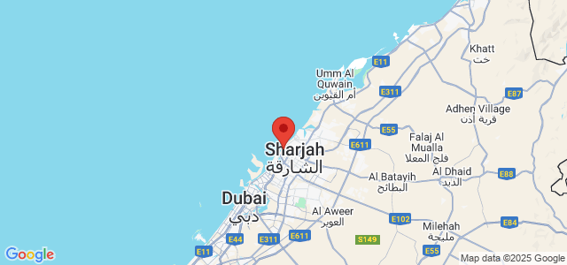 Landkaart Sharjah