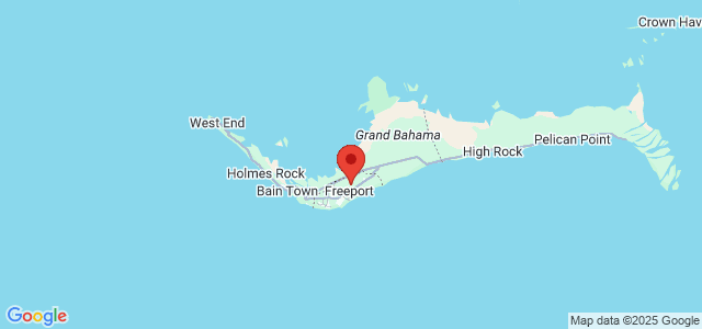 Landkaart Freeport/Lucaya