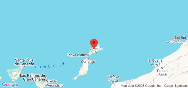Landkaart Lanzarote