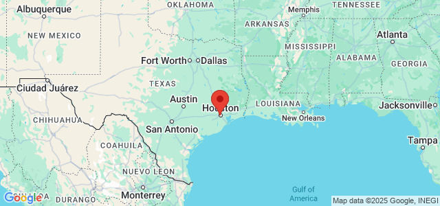 Landkaart Houston