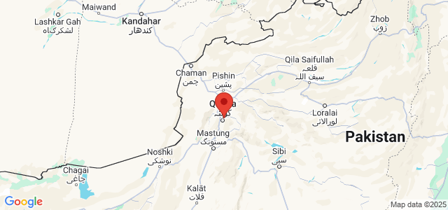 Landkaart Quetta