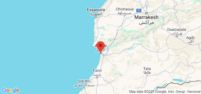 Landkaart Agadir