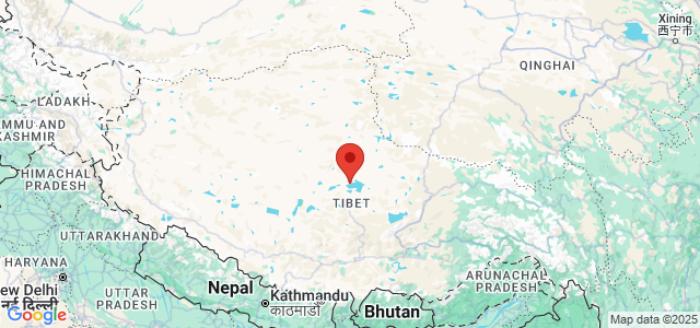 Landkaart Tibet