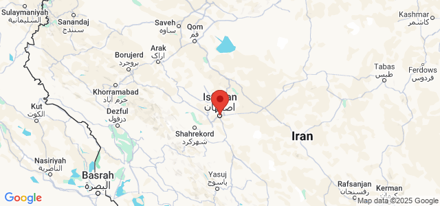 Landkaart Isfahan
