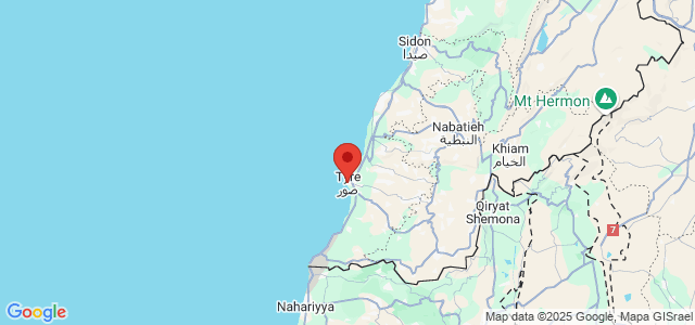 Landkaart Tyrus (Sour)