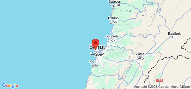 Landkaart Beiroet