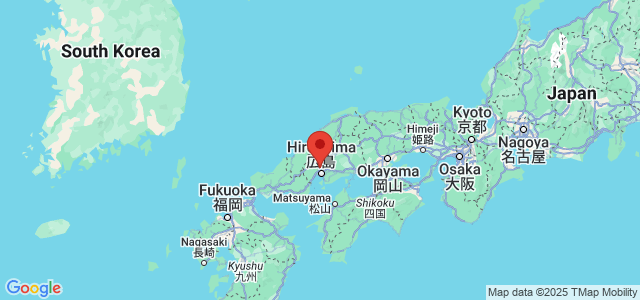 Landkaart Hiroshima