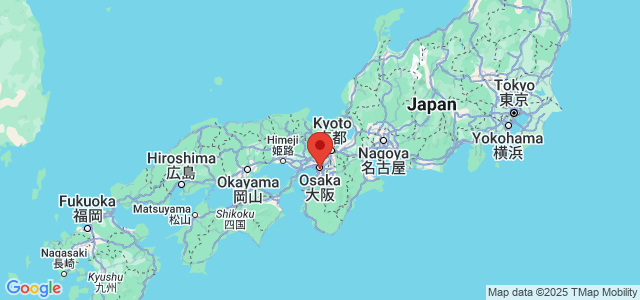 Landkaart Osaka