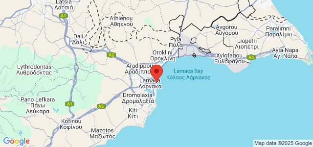 Landkaart Larnaka