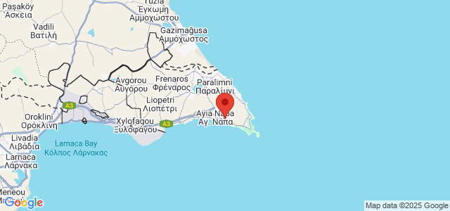 Landkaart Ayia Napa