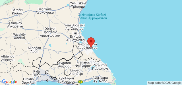 Landkaart Famagusta