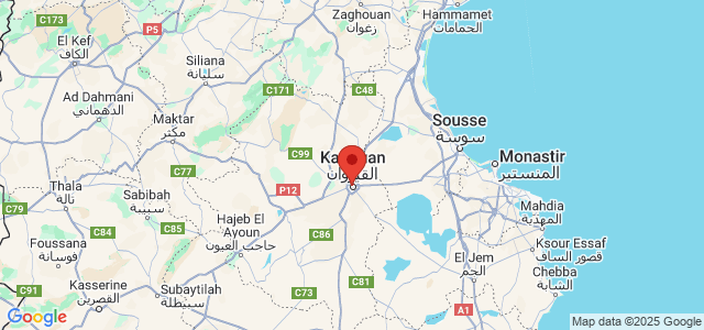 Landkaart Kairouan