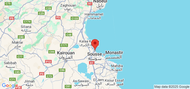 Landkaart Sousse