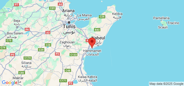Landkaart Hammamet