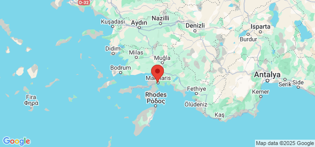 Landkaart Marmaris