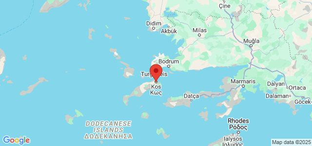 Landkaart Kos