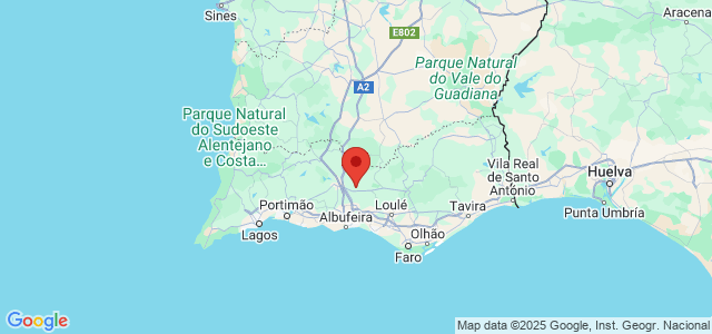 Landkaart Algarve