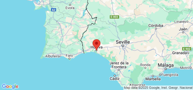 Landkaart Huelva