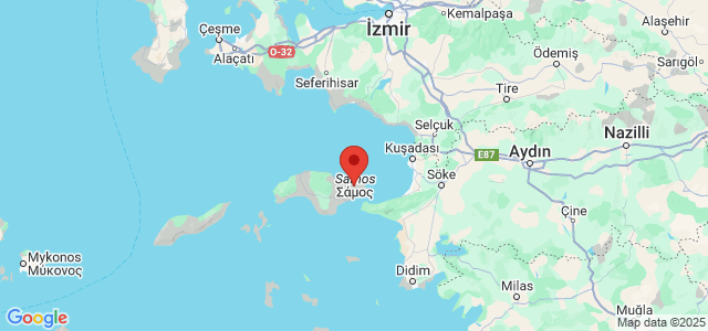 Landkaart Samos