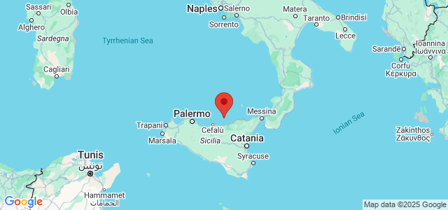 Landkaart Sicili