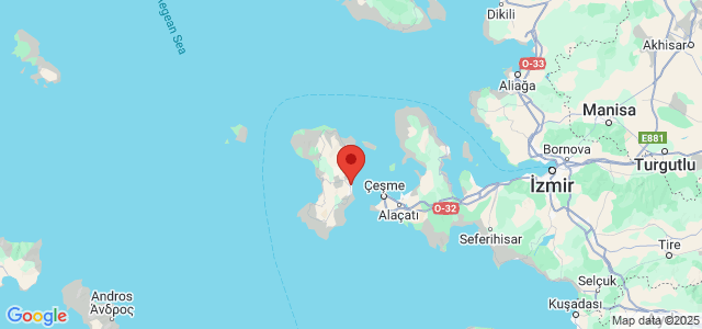 Landkaart Chios